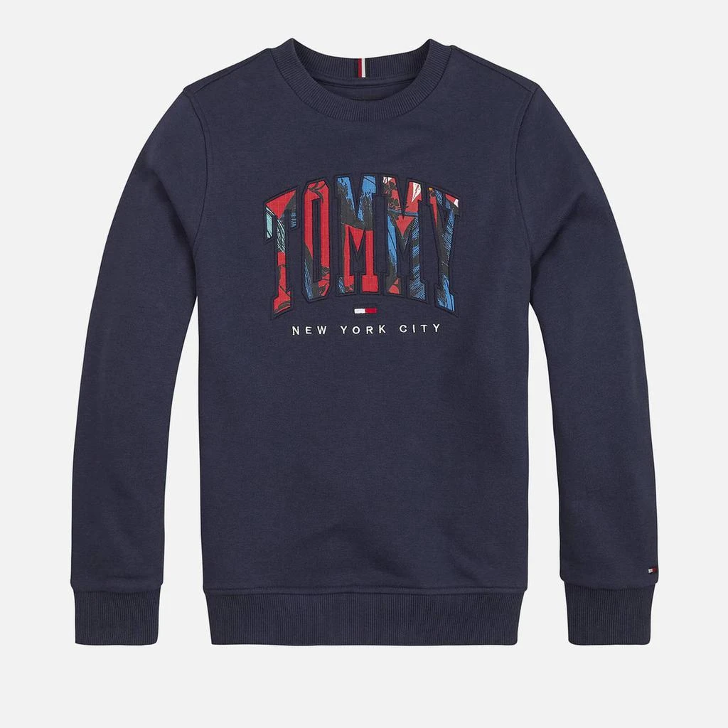 商品Tommy Hilfiger|Tommy Hilfiger Boys' Tropical Varsity Organic Cotton-Blend Sweatshirt,价格¥245,第1张图片