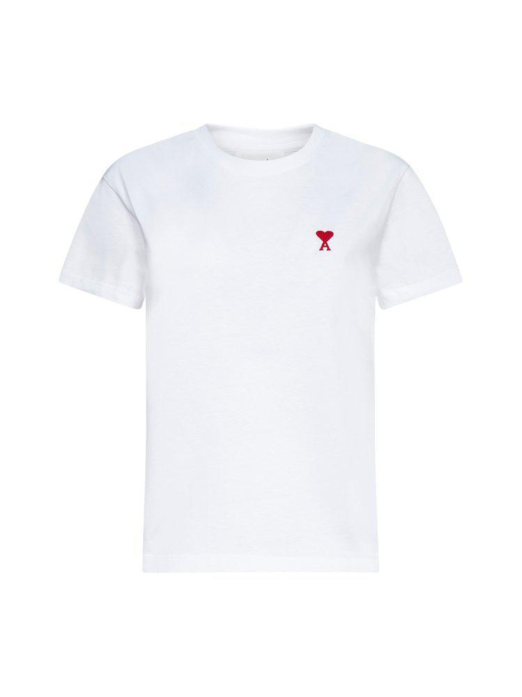 商品AMI|女式 徽标刺绣 圆领T恤,价格¥566-¥632,第1张图片