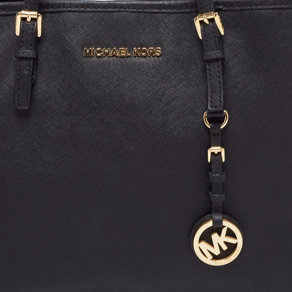 商品[二手商品] Michael Kors|MICHAEL Michael Kors Black Saffiano Leather Large Jet Set Travel Tote,价格¥821,第5张图片详细描述