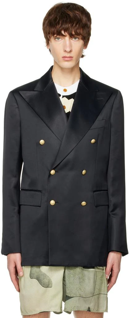 商品Vivienne Westwood|Black Double-Breasted Blazer,价格¥3372,第1张图片