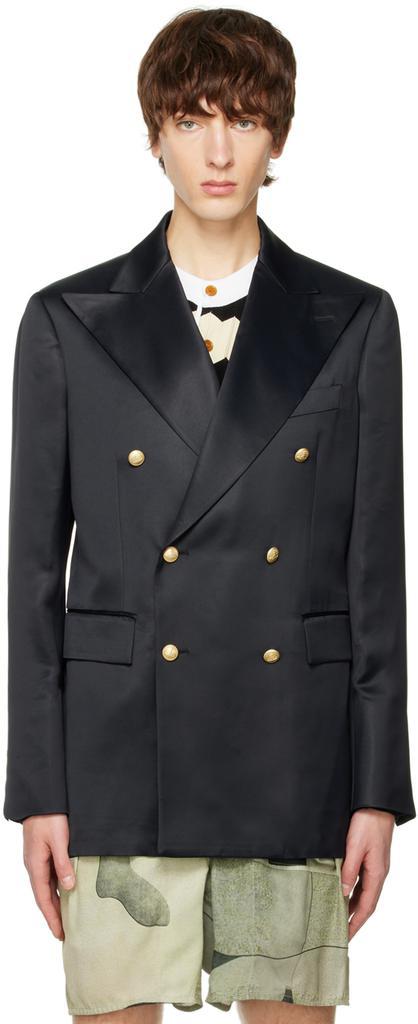 商品Vivienne Westwood|Black Double-Breasted Blazer,价格¥4046,第1张图片