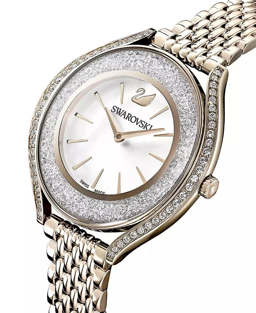 商品Swarovski|Women's Swiss Crystalline Aura Gold-Tone Stainless Steel PVD Bracelet Watch 35mm,价格¥2511,第5张图片详细描述