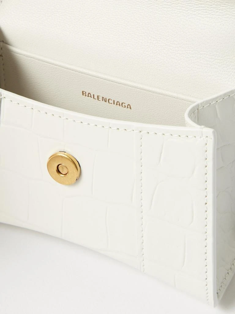 商品Balenciaga|Hourglass mini crocodile-effect cross-body bag,价格¥12683,第5张图片详细描述
