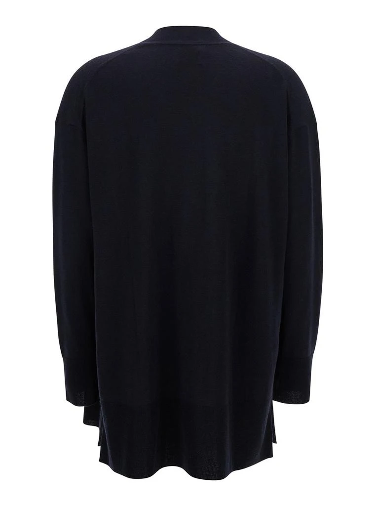 商品Allude|Blue Open Cardigan With Long Sleeves In Wool Woman,价格¥1866,第2张图片详细描述