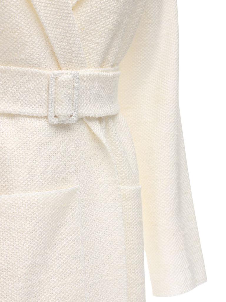 Linen Blend Jacket W/ Belt商品第1张图片规格展示