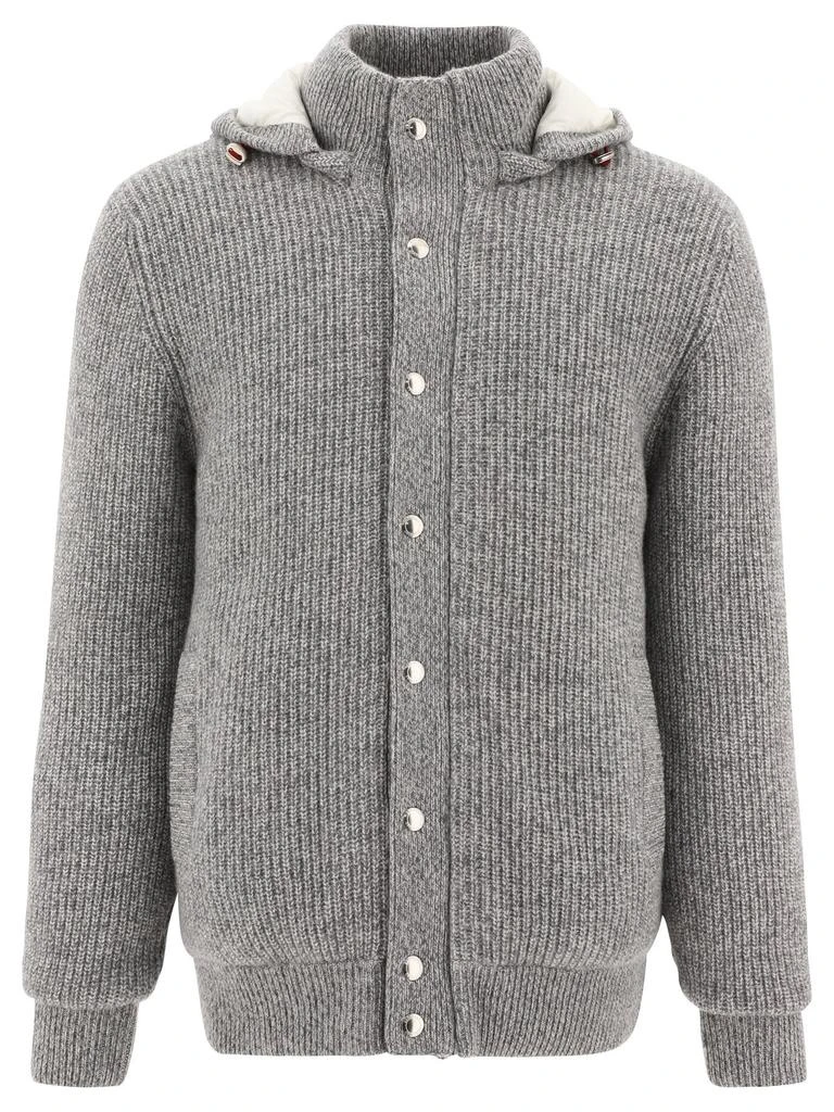 商品Brunello Cucinelli|Brunello cucinelli men's grey other materials outerwear jacket,价格¥28867,第1张图片