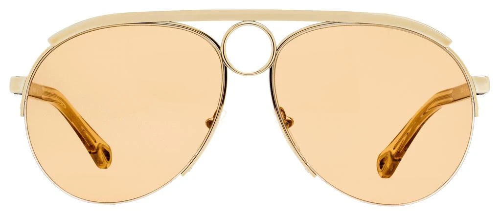 商品Chloé|Chloe Women's Romie Sunglasses CE152S 841 Gold/Transparent Peach 59mm,价格¥795,第2张图片详细描述