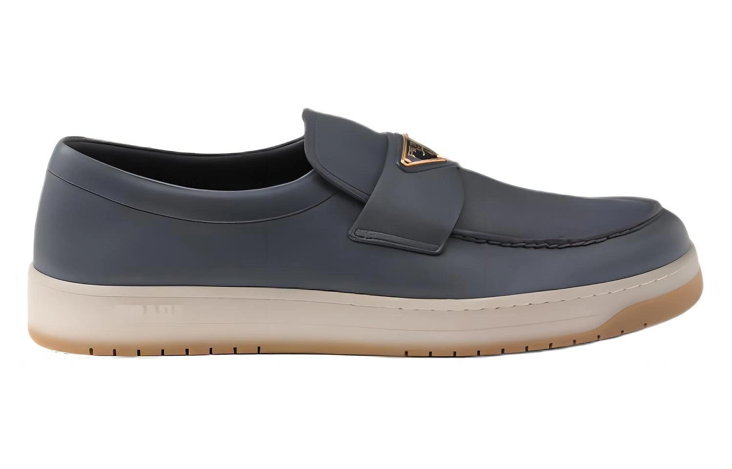 商品[国内直发] Prada|普拉达 羊皮革 羊皮革 舒适百搭 乐福鞋 男款 海蓝色,价格¥8028,第3张图片详细描述