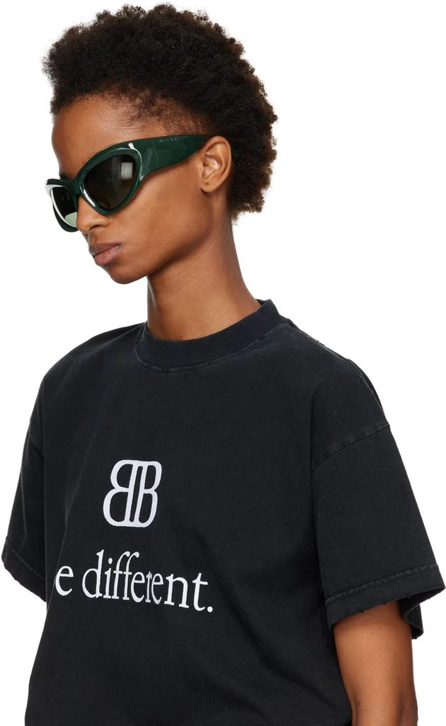 商品Balenciaga|Green Wrap D-Frame Sunglasses,价格¥1619,第4张图片详细描述