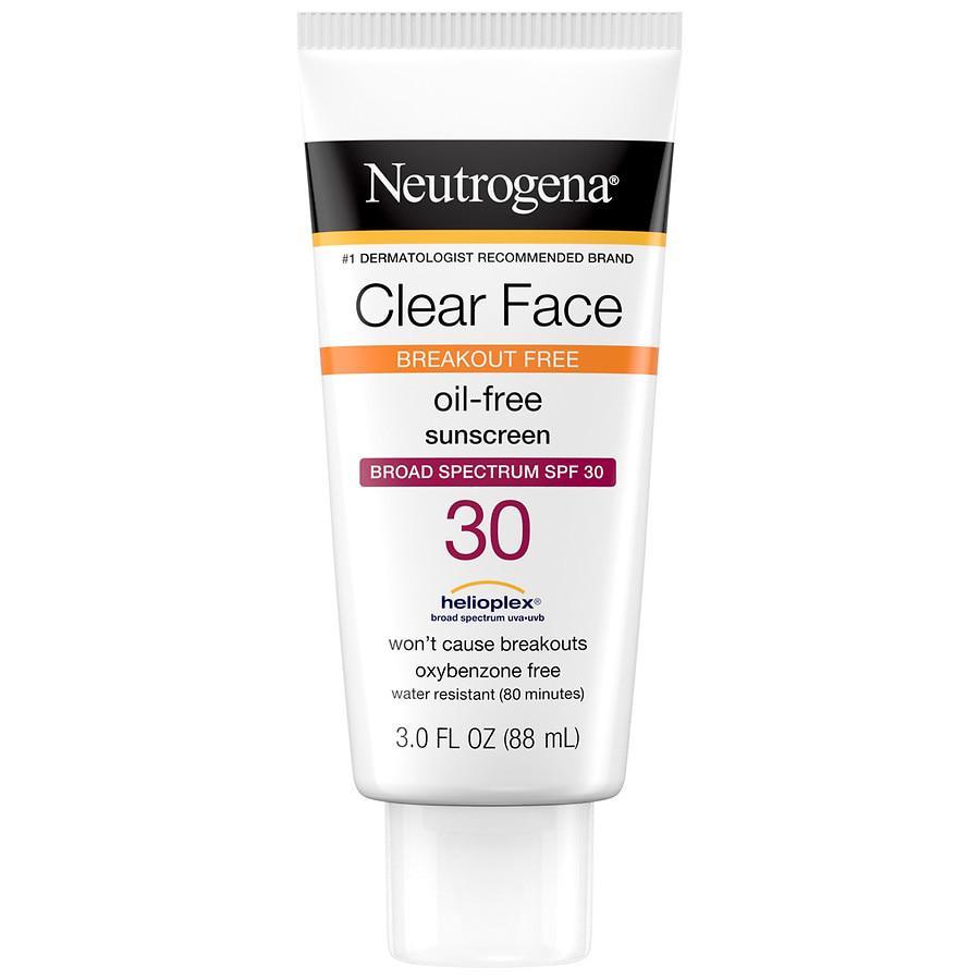 商品Neutrogena|Clear Face Liquid Lotion Sunscreen With SPF 30,价格¥79,第1张图片