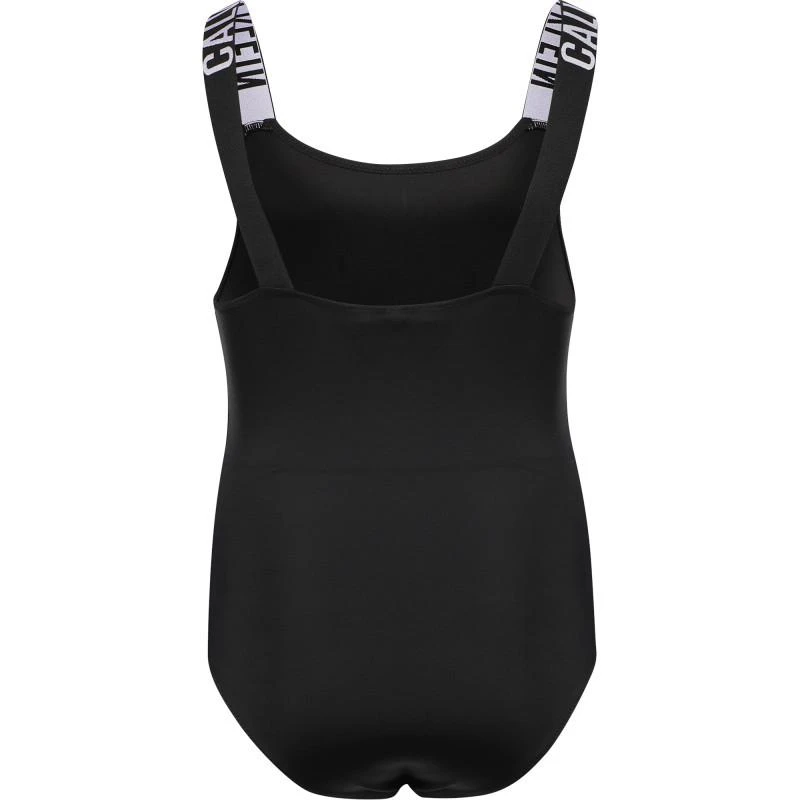 商品Calvin Klein|Elastic branded straps one piece swimsuit in black,价格¥467,第2张图片详细描述