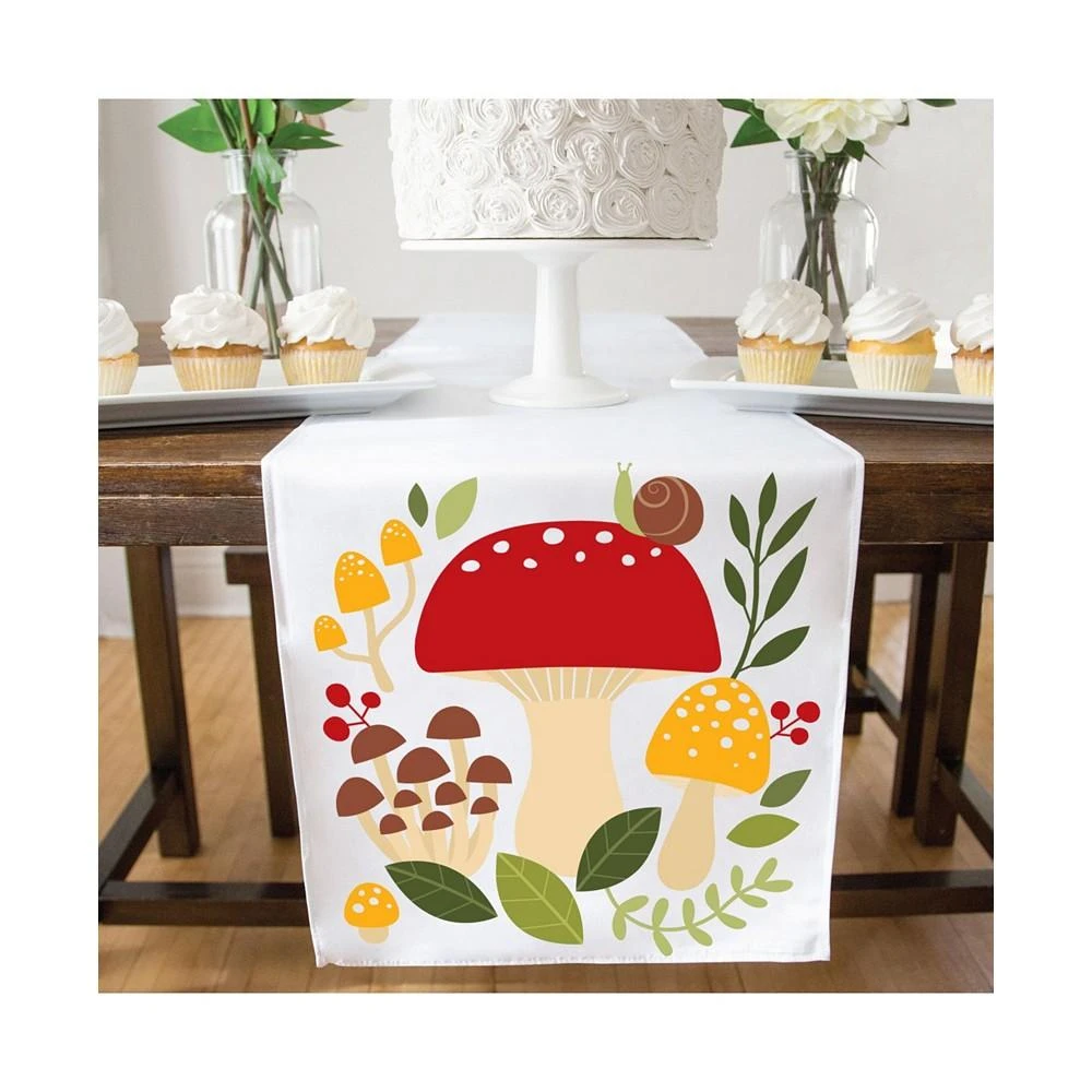 商品Big Dot of Happiness|Wild Mushrooms Toadstool Party Dining Tabletop Decor Cloth Table Runner 13 x 70",价格¥201,第3张图片详细描述