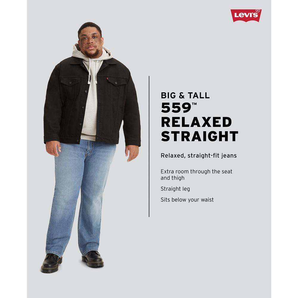 商品Levi's|Men's Big & Tall 559 Relaxed Straight Fit Jeans,价格¥503,第5张图片详细描述