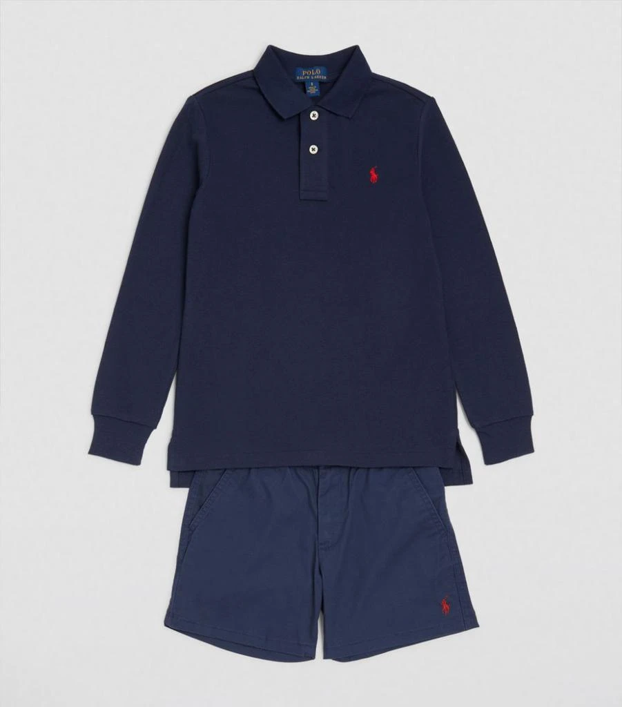 商品Ralph Lauren|Long-Sleeved Polo Shirt (5-7 Years),价格¥721,第2张图片详细描述