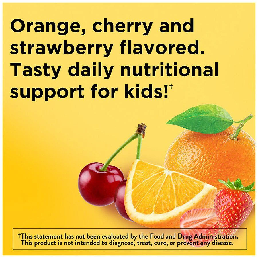 商品Nature Made|Kids First Multivitamin Gummies Orange, Cherry & Mixed Berry,价格¥143,第2张图片详细描述