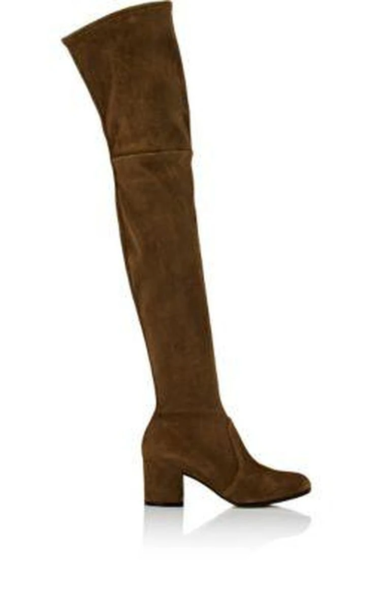 商品Gianvito Rossi|Suede Over-The-Knee Boots,价格¥16331,第1张图片