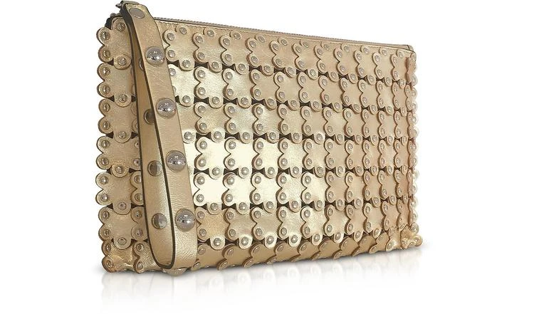 商品RED Valentino|RED Valentino 花卉拼图金色手拿包,价格¥1983,第2张图片详细描述