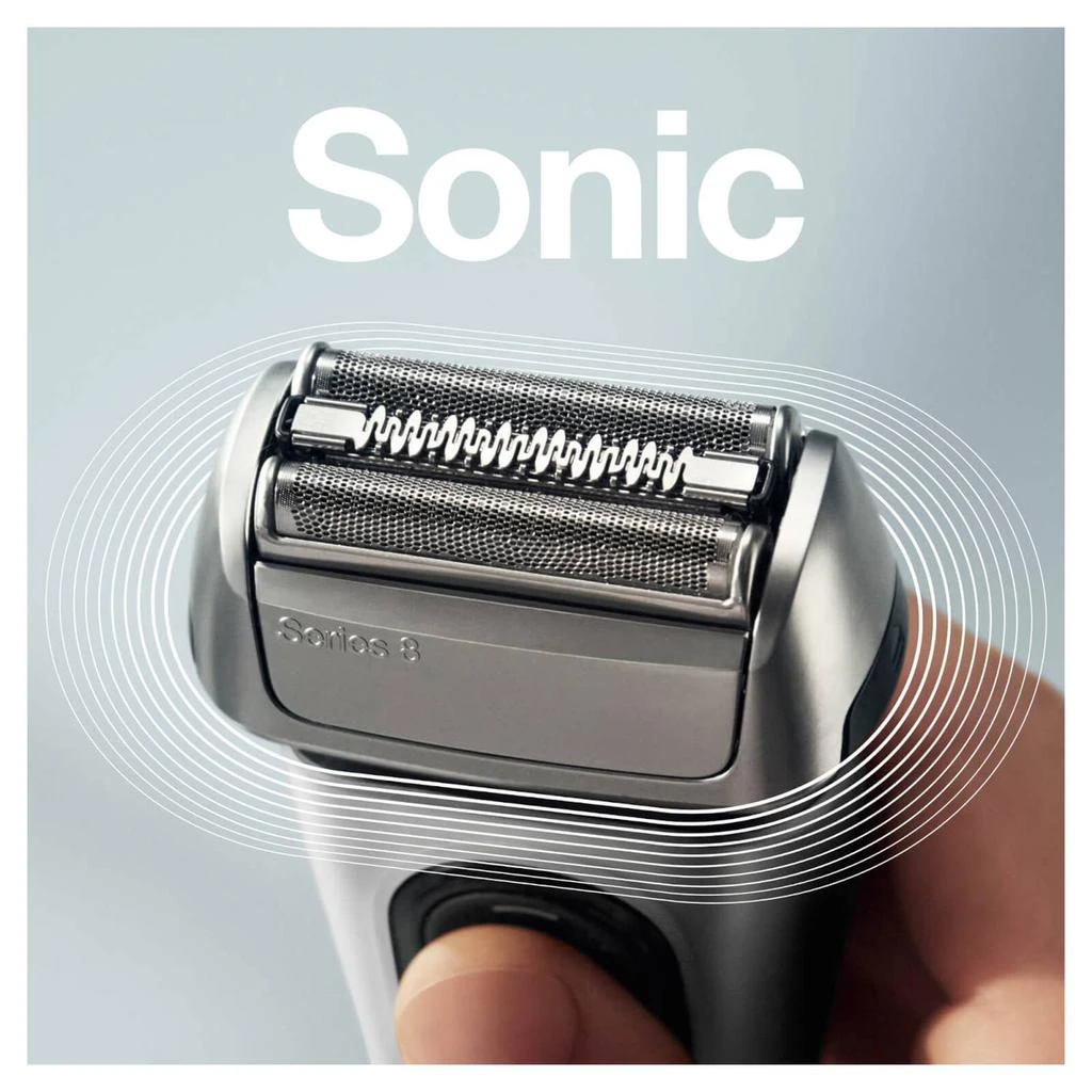 商品Braun|Braun Series 8 8350s Electric Shaver, Silver,价格¥2254,第4张图片详细描述