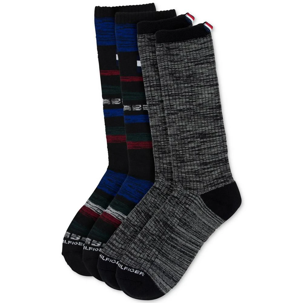 商品Tommy Hilfiger|Men's 2-Pk. Stripe Cushioned Boot Socks,价格¥37,第1张图片