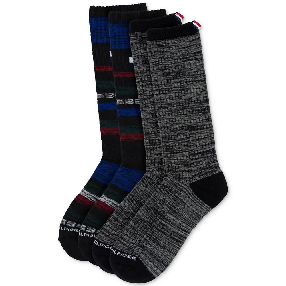 商品Tommy Hilfiger|Men's 2-Pk. Stripe Cushioned Boot Socks,价格¥94,第1张图片