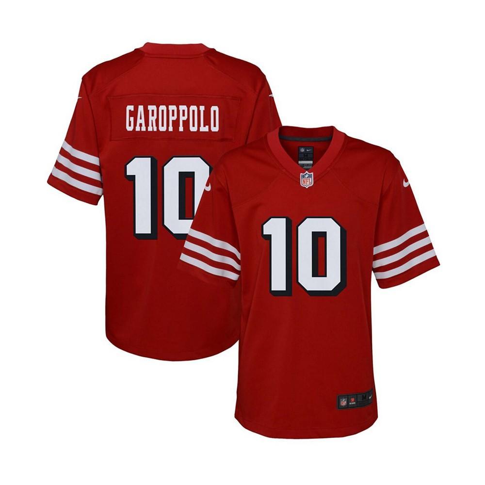 商品NIKE|Youth Boys and Girls Jimmy GaropPolo Shirt Scarlet San Francisco 49ers Alternate Game Jersey,价格¥639,第1张图片