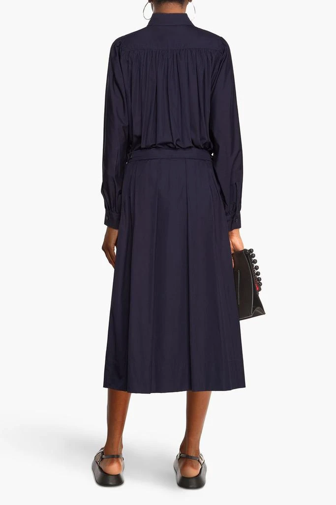 商品Marni|Pleated cotton-poplin midi shirt dress,价格¥5688,第1张图片