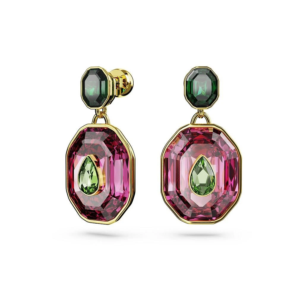 商品Swarovski|Crystal Mixed Cuts Chroma Drop Earrings,价格¥693,第4张图片详细描述