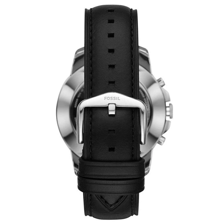 商品Fossil|Q Men's Grant Black Leather Strap Hybrid Smart Watch 44mm,价格¥1159,第3张图片详细描述