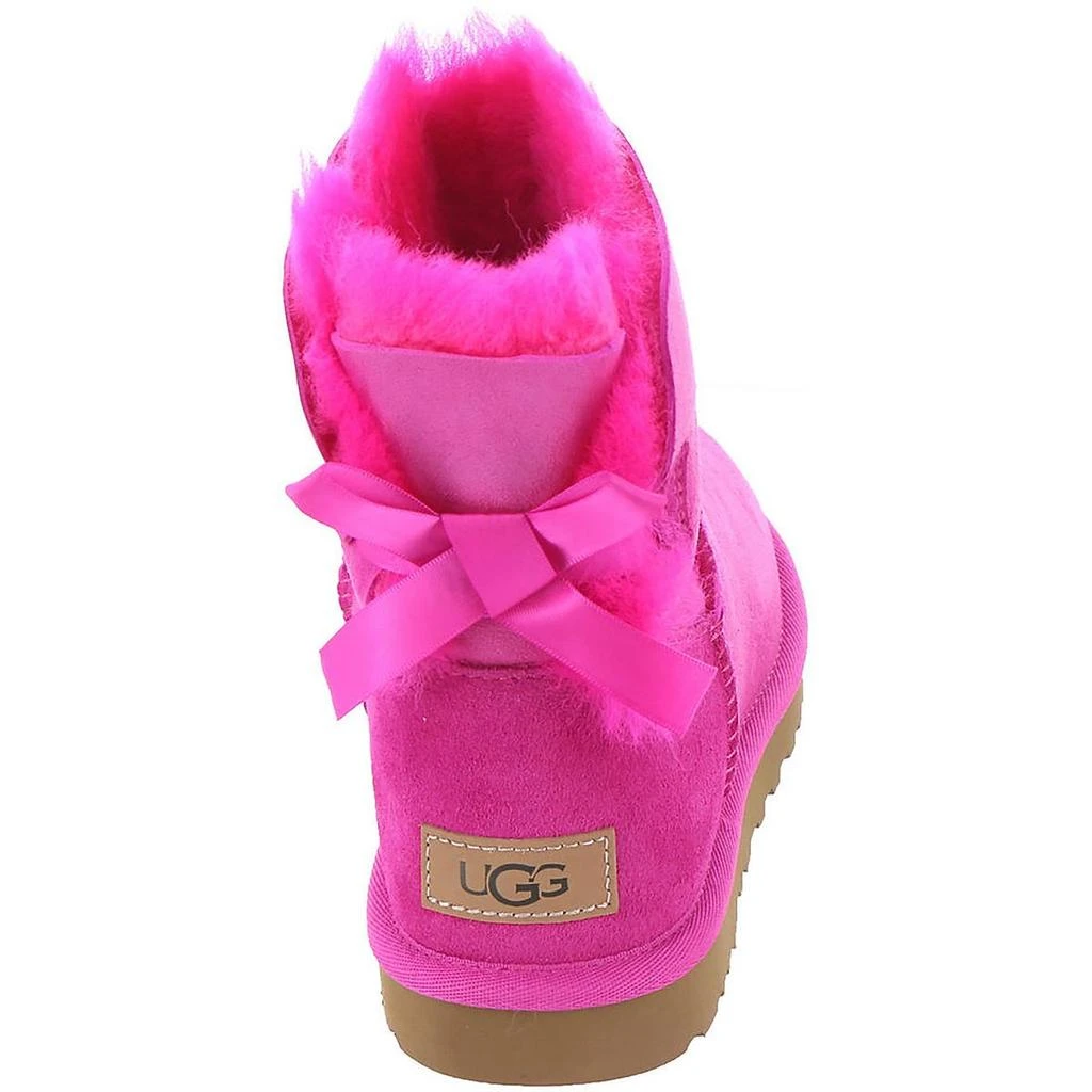 商品UGG|Mini Bailey Bow II Womens Suede Shearling Winter Boots,价格¥890,第3张图片详细描述