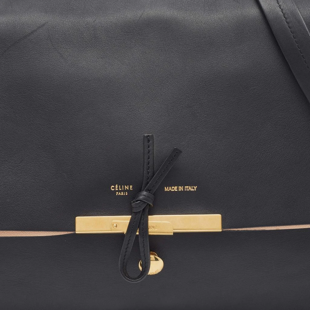 商品[二手商品] Celine|Celine Black Leather Clasp Flap Shoulder Bag,价格¥5583,第5张图片详细描述