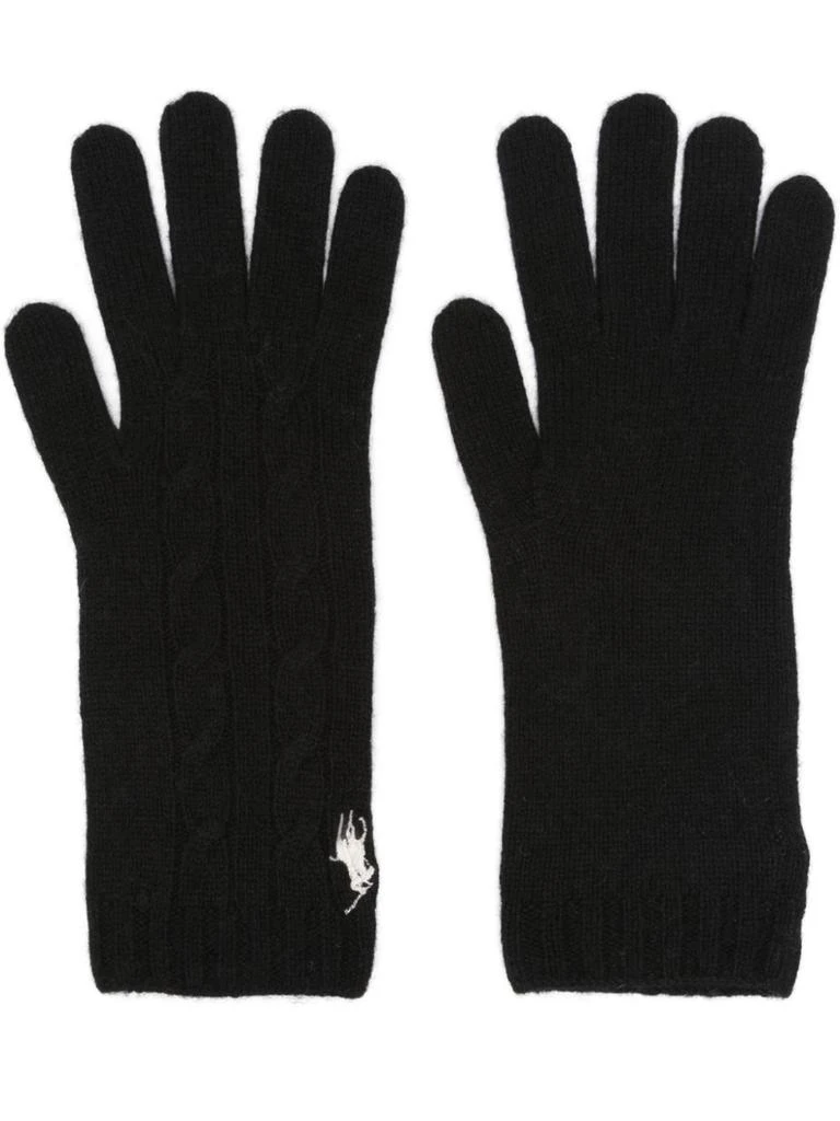 商品Ralph Lauren|CABLE-KNIT WOOL-CASHMERE GLOVES,价格¥701,第1张图片