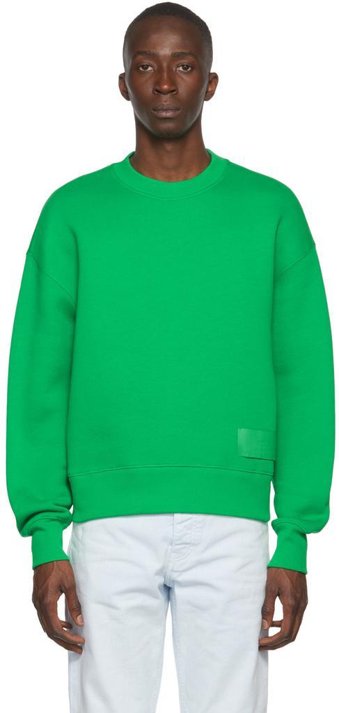 商品AMI|Green Cotton Sweatshirt,价格¥2313,第1张图片