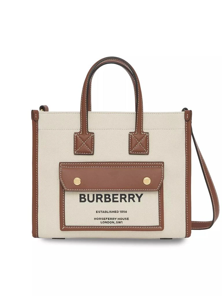 商品Burberry|Mini Horseferry Canvas Tote,价格¥9370,第1张图片