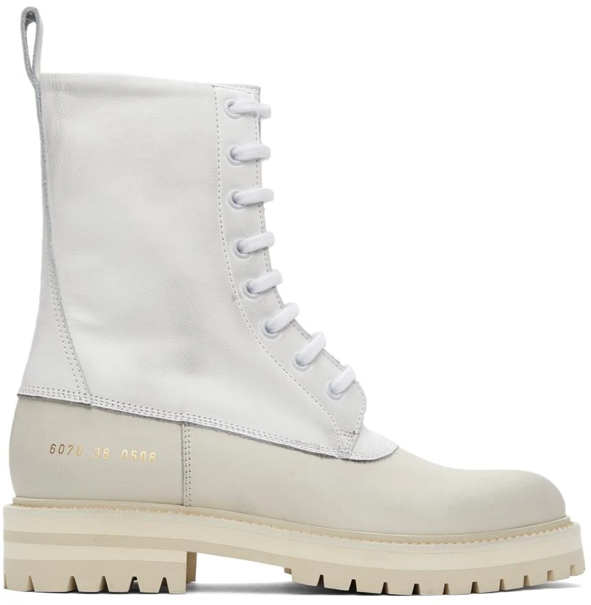 商品Common Projects|White Technical Boots,价格¥2576,第1张图片