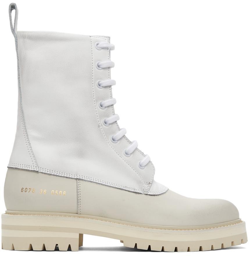 商品Common Projects|White Technical Boots,价格¥6407,第1张图片