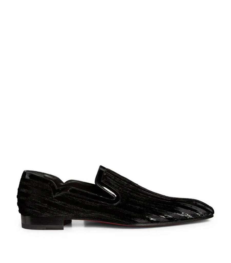 商品Christian Louboutin|Dandy Chick Flat Velvet Loafers,价格¥6336,第1张图片