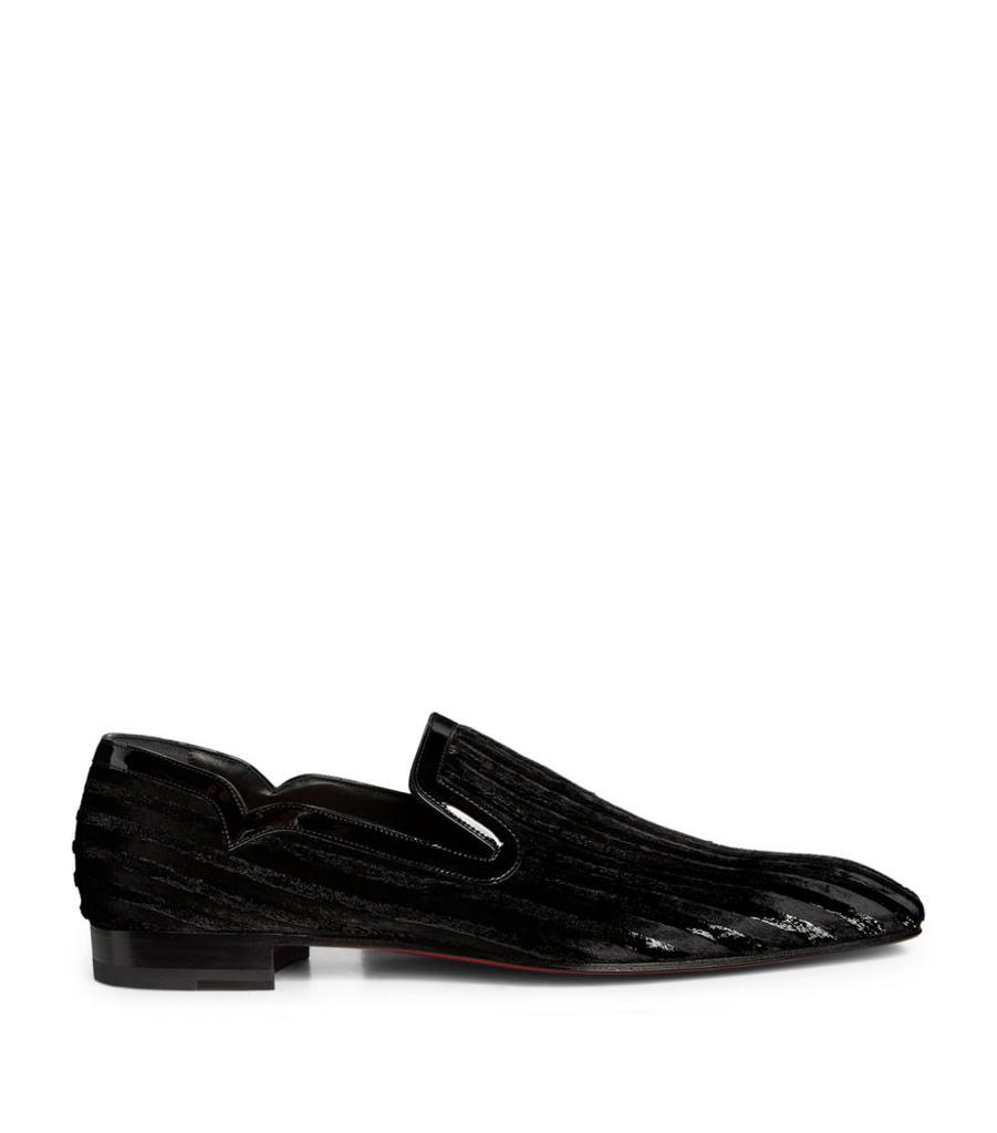 商品Christian Louboutin|Dandy Chick Flat Velvet Loafers,价格¥6096,第1张图片