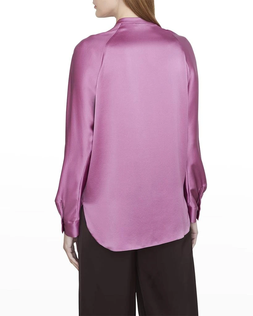 商品Vince|Banded-Collar Silk Blouse,价格¥2513,第3张图片详细描述