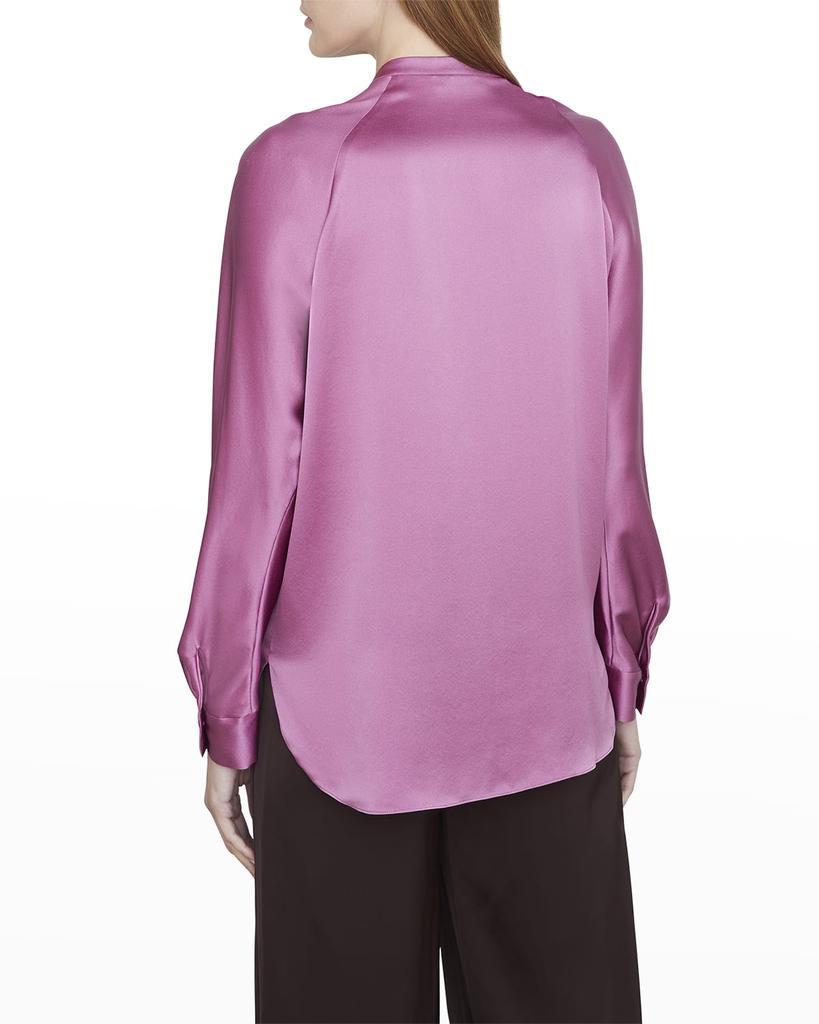 商品Vince|Banded-Collar Silk Blouse,价格¥1793,第5张图片详细描述