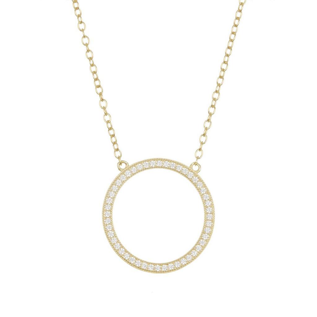 Adornia Circular Necklace Gold Vermeil .925 Sterling Silver商品第1张图片规格展示