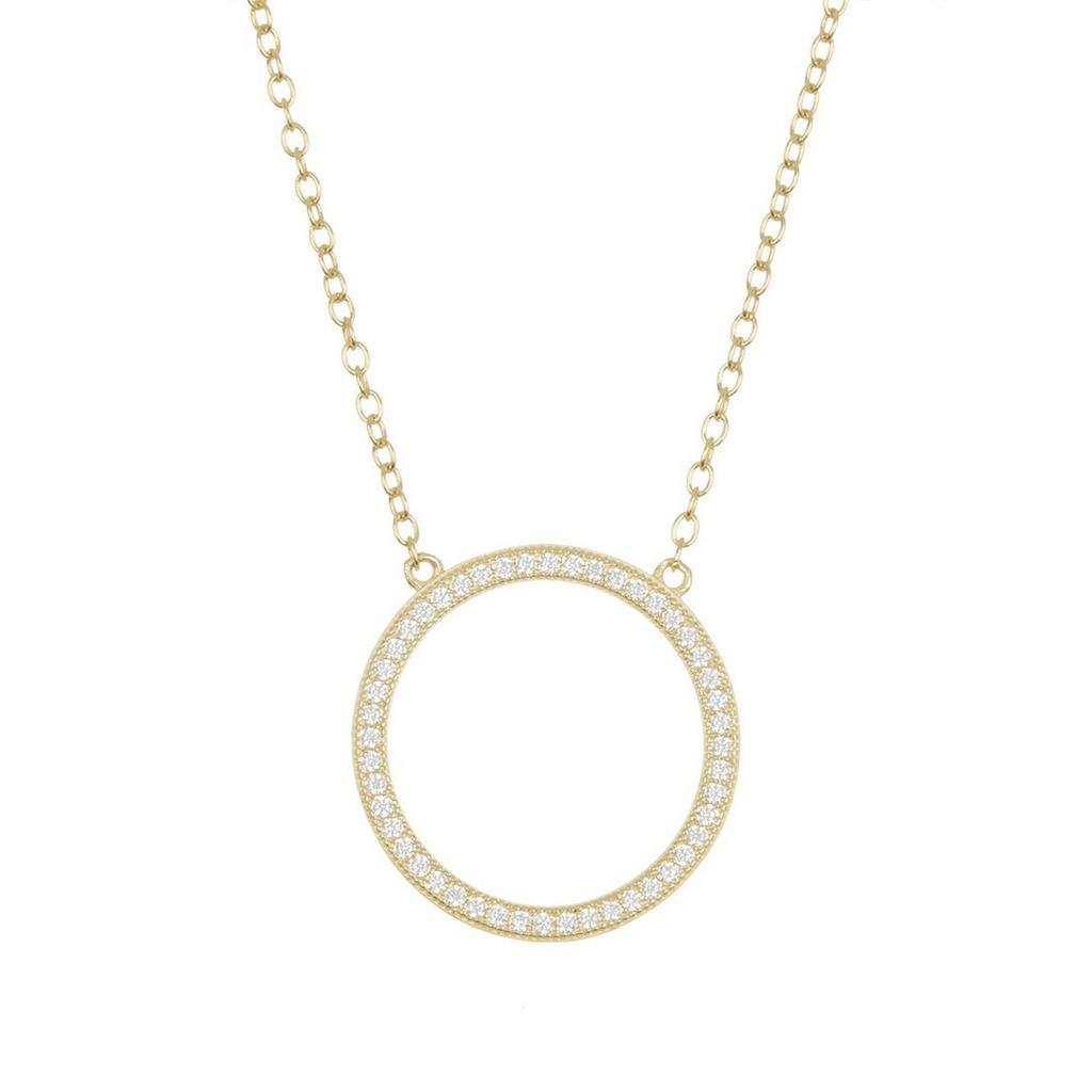 商品ADORNIA|Adornia Circular Necklace Gold Vermeil .925 Sterling Silver,价格¥104,第1张图片