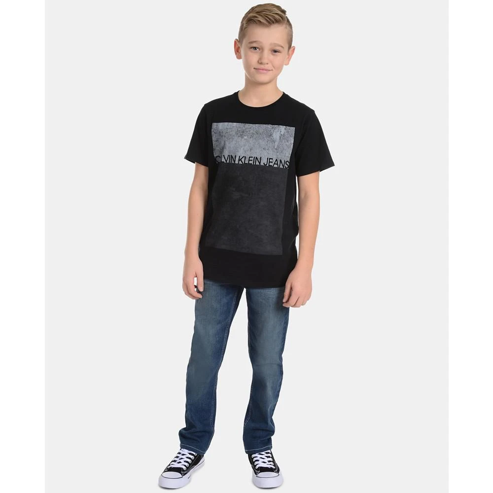商品Calvin Klein|Big Boys Graphic-Print Cotton T-Shirt,价格¥101,第4张图片详细描述