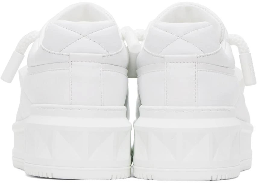 商品Valentino|White One Stud XL Nappa Leather Sneakers,价格¥8646,第2张图片详细描述