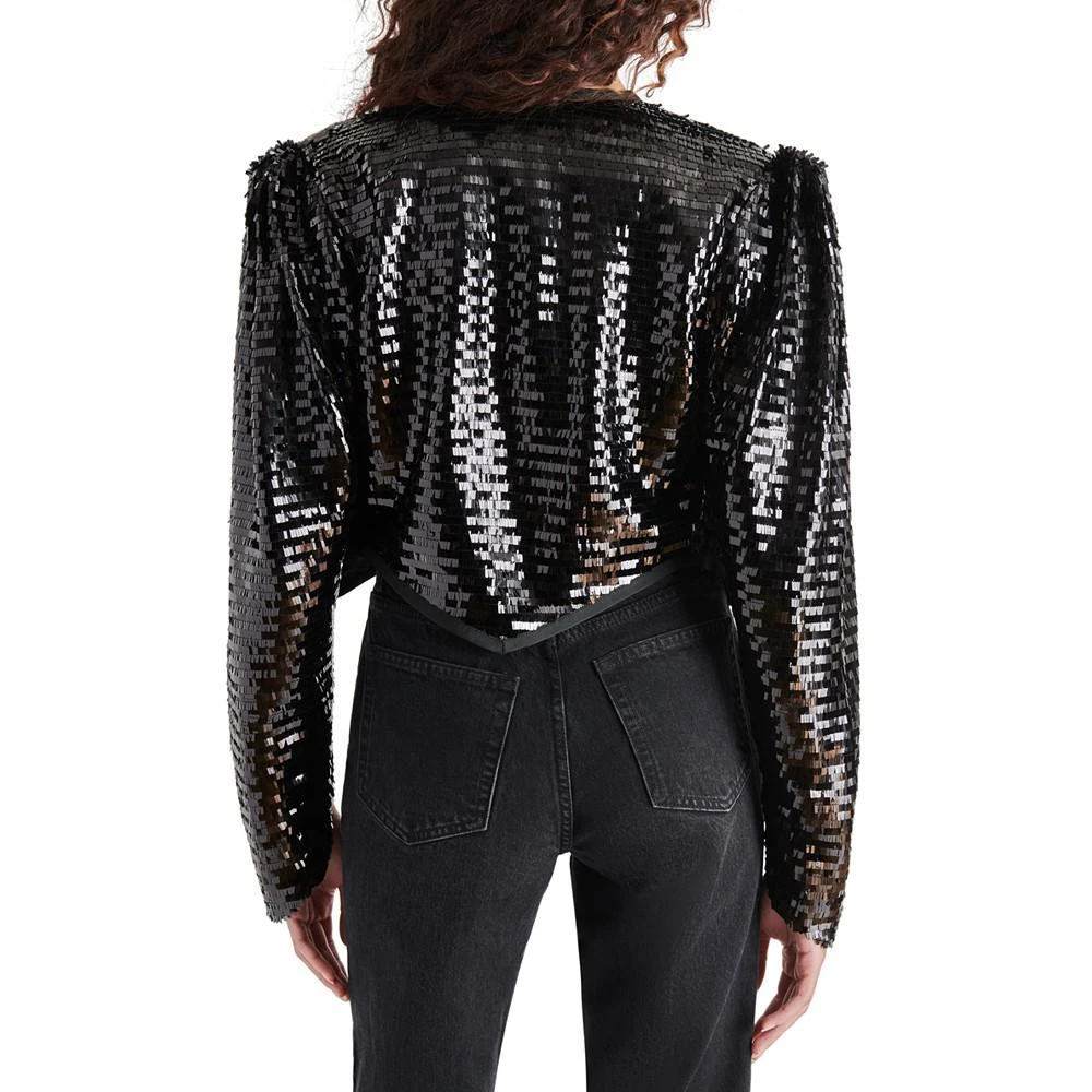 商品Steve Madden|Women's Juliet Pleated-Sleeve Sequin Bolero,价格¥200,第2张图片详细描述