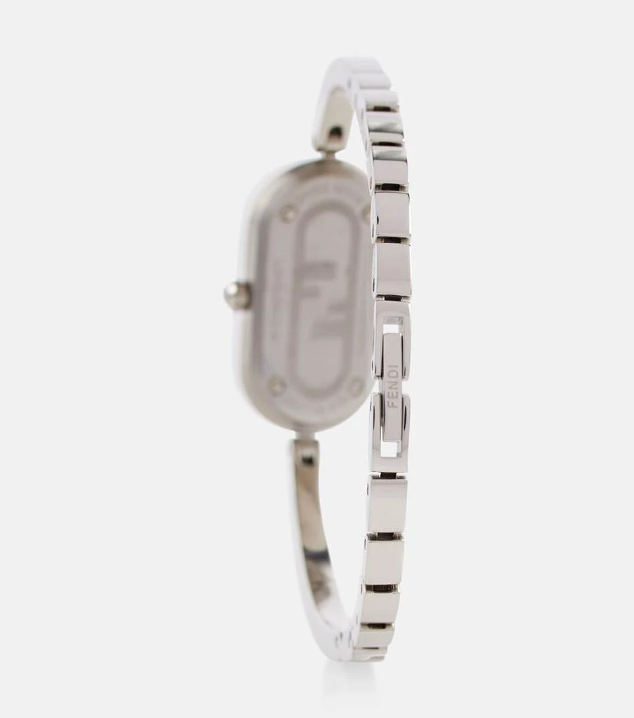 商品Fendi|O'Lock stainless steel watch with diamonds,价格¥15555,第2张图片详细描述