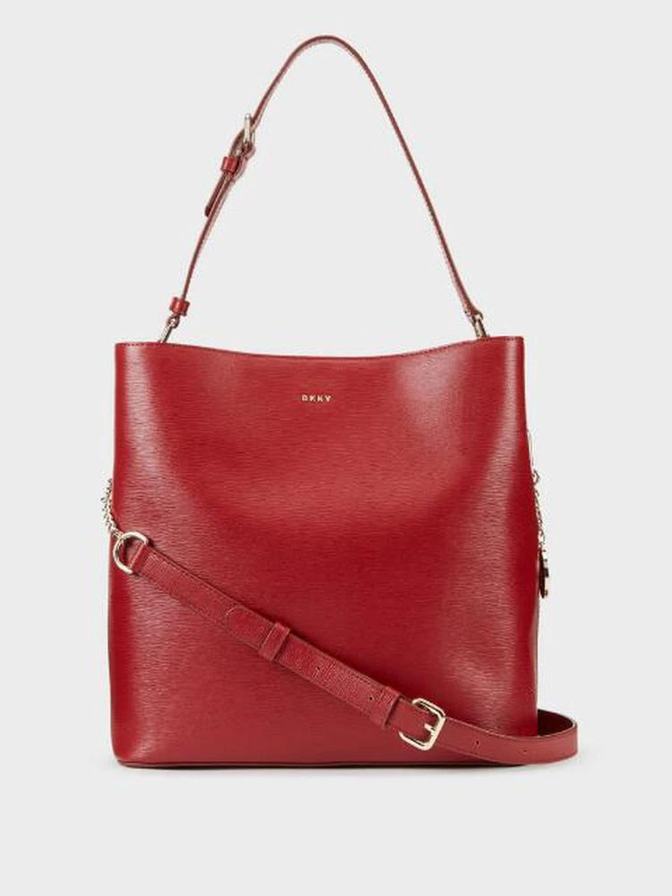 商品DKNY|Sutton Textured Leather Large Bucket Bag,价格¥1131,第1张图片