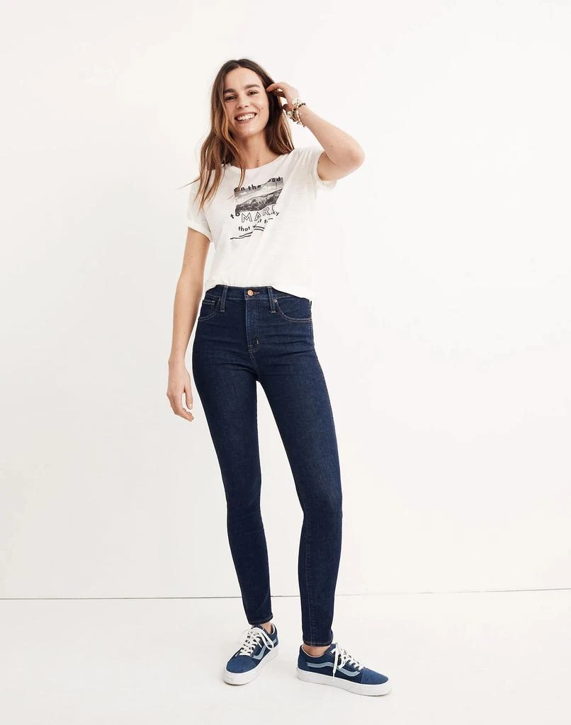 商品Madewell|10" High-Rise Skinny Jeans in Lucille Wash,价格¥518,第1张图片