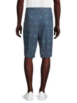 商品Brooks Brothers|Mixed-Print Flat Front Shorts,价格¥199,第2张图片详细描述