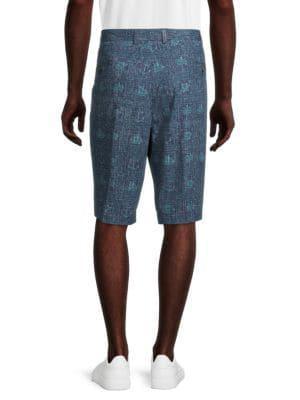 商品Brooks Brothers|Mixed-Print Flat Front Shorts,价格¥180,第4张图片详细描述