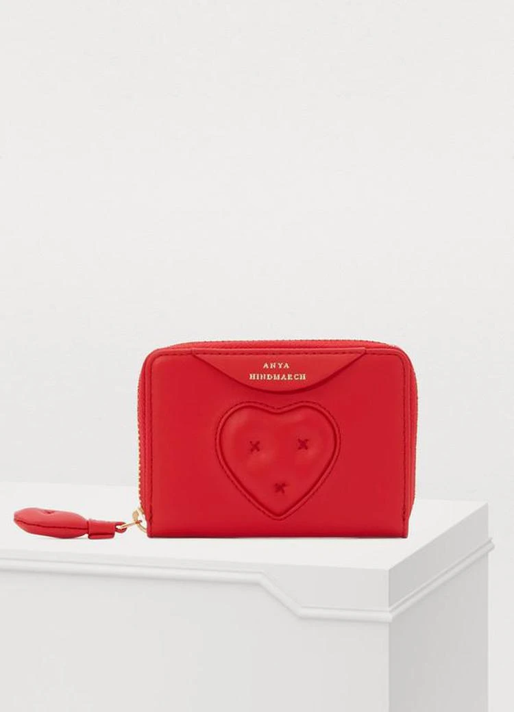 商品Anya Hindmarch|Zipped leather heart wallet,价格¥2012,第1张图片